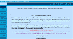 Desktop Screenshot of matsenminiaturefarms.com